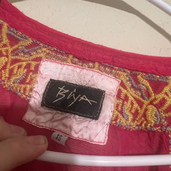 Johnny Was Biya Embroidered Silk and Linen Tunic Size Small - Picture 5 of 5